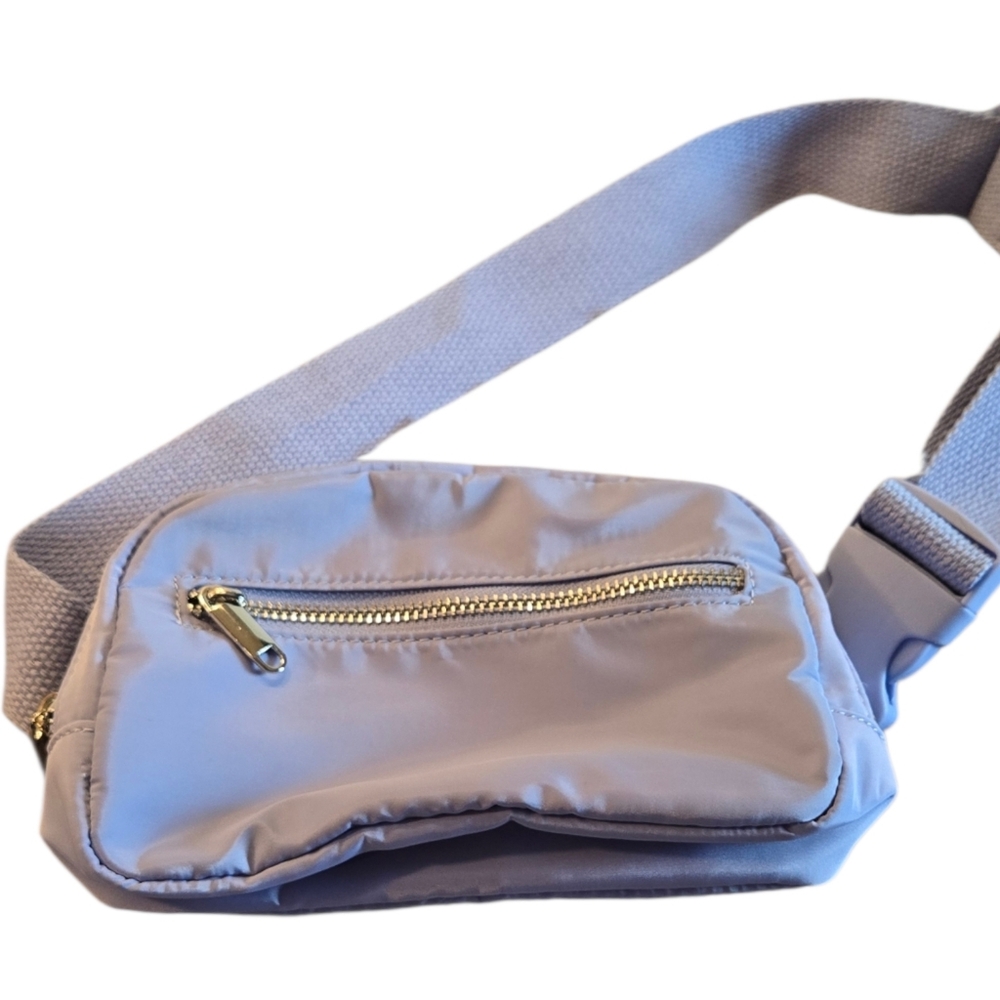 Light Periwinkle Fanny Pack With Silver Accents